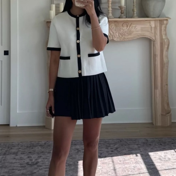 Abercrombie & Fitch Pants - Abercrombie & Fitch Mini Wrap Skirt Skort Pleated Navy Women XL School Y2K 90S